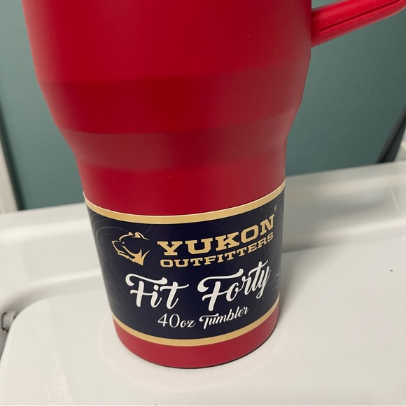 NWT Red Buc-ee's/Yukon Fit Forty Insulated Handle Cup Tumbler - Picture 4 of 7